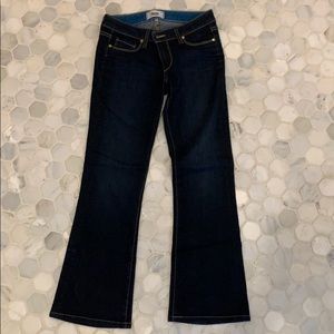 PAIGE bootleg dark denim sz 27